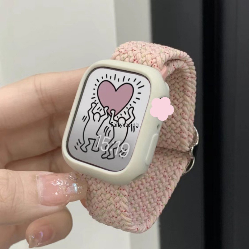 Dây Đeo Đồng Hồ Bằng TPU Mềm Co Giãn Cho Apple watch series 9 8 7 6 5 se 4 i watch 45mm 44mm 40mm 41