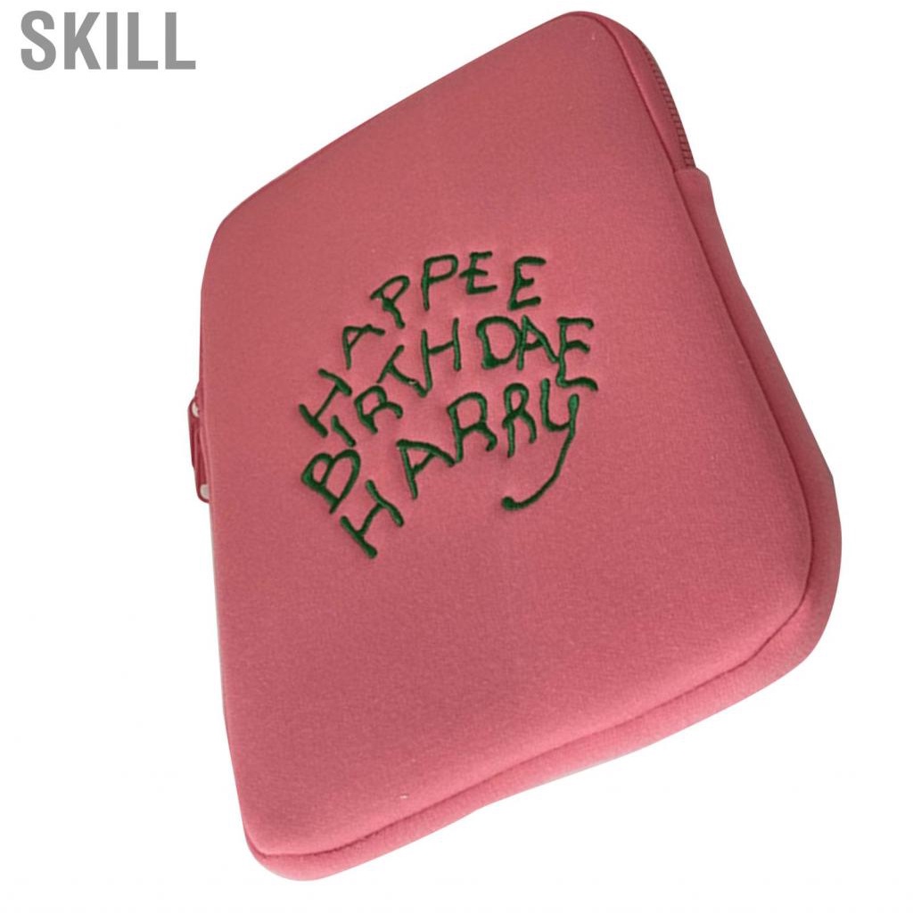Skill Tablet Bag  Cartoon Style Soft Comfortable Pink Shatterproof Sleeve Case Light Weight for Peripherals