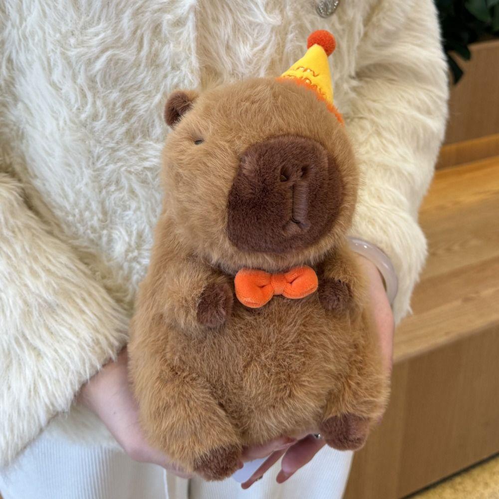 Đồ chơi nhồi bông capybara Phủ Lông Mềm Mại Hình hamburger Cho Nữ
