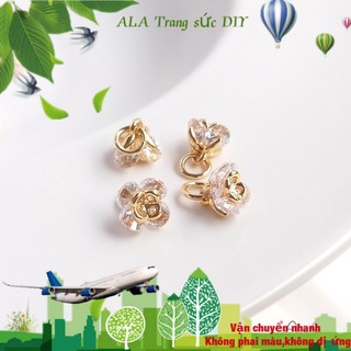 💖Trang sức DIY phụ kiện💖Mặt Dây Chuyền Mạ Vàng 14k Xinh Xắn