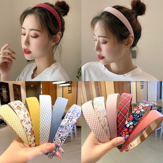 Băng đô Bờm cài tóc in họa tiết, cài tóc vintage, bờm tóc, xược tóc vintage đơn giản-AENEA