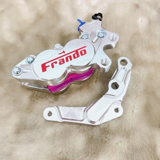 [COMBO Heo Kèm Pad cho AB 2013-2023]_Heo Frando Niken 4pis bố hồng chữ đỏ Kèm Pát CNC nguyên khối lắp đĩa 267mm như zin