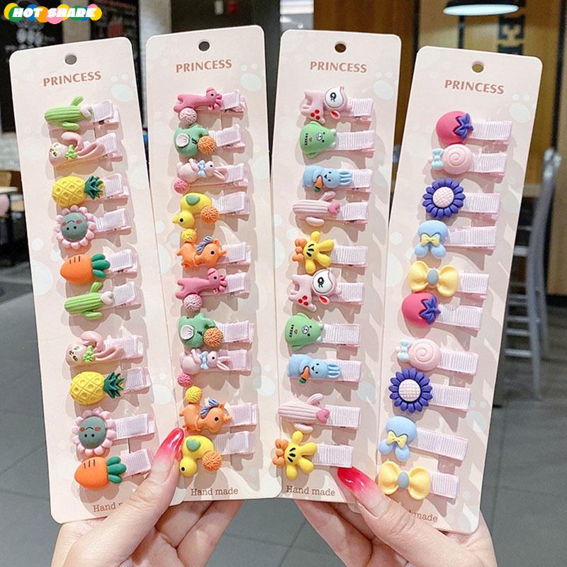 Set 10 Kẹp Tóc mini Dễ Thương Cho Bé