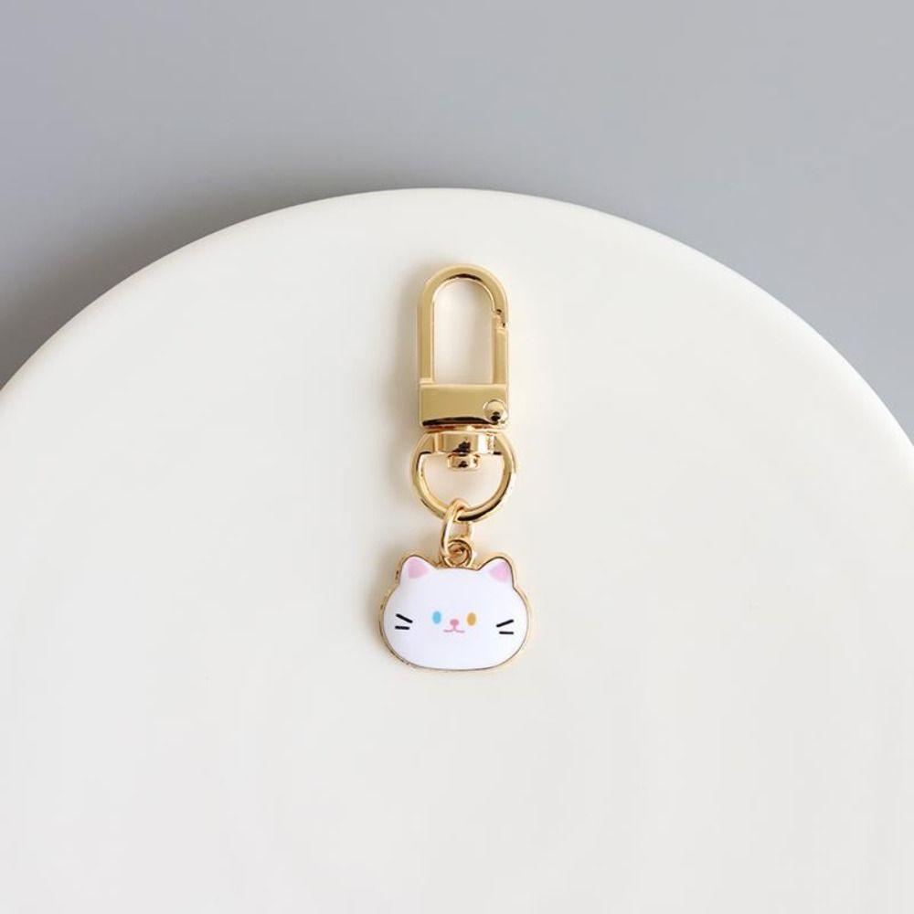 Móc Khóa Kim Loại Hình Chú Mèo Xinh Xắn Đáng Yêu
