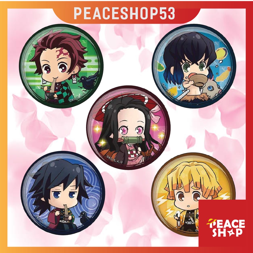 Huy hiệu Kimetsu No Yaiba Lấp Lánh Huy Hiệu Anime Kimetsu No Yaiba Demon Slayer Phụ Kiện Anime Manga Ver 2 HH08