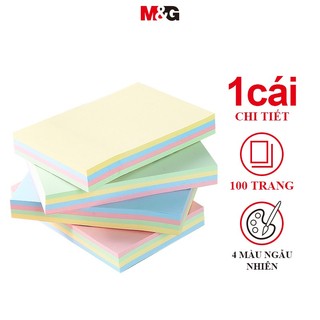 M&g giấy note ghi chú ghi chú đầy màu sắc 100 bộ 76 * 51mm