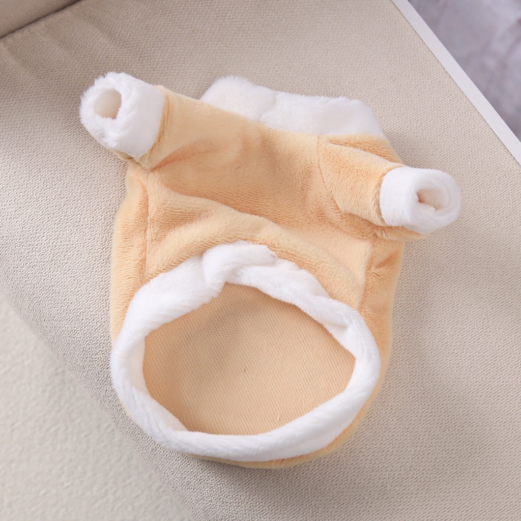 Áo Khoác Bông Giữ Ấm In Hình Động Vật Dễ Thương Cho Thú Cưng