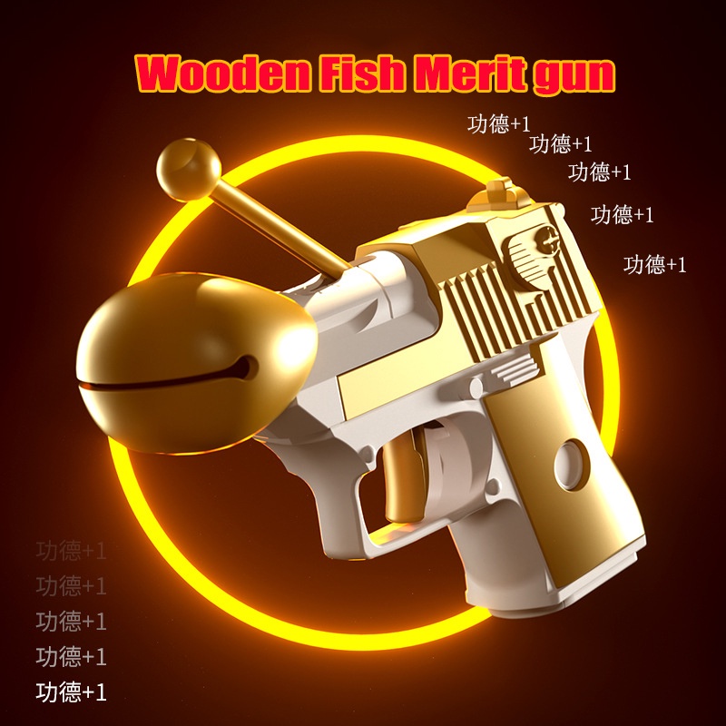 Đồ Chơi Đập Cá Và 1 Con Cá Bằng Gỗ Giúp Giảm Căng Thẳng