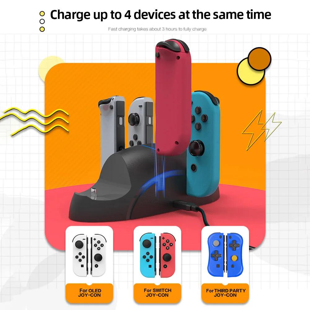 Đế Sạc dc5v / 2a 6 Trong 1 Cho Tay Cầm Chơi Game nintendo switch pro
