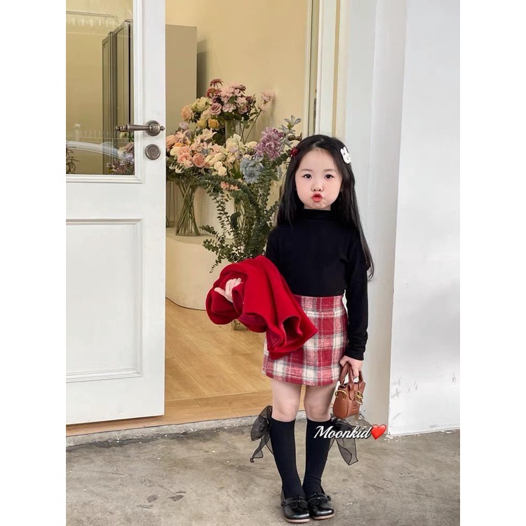 Set áo choàng kèm áo váy  bé gái