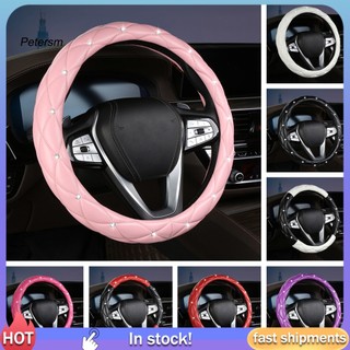 Pp vỏ bọc vô lăng xe hơi đính đá chống trượt chống mài mòn trang trí sang trọng