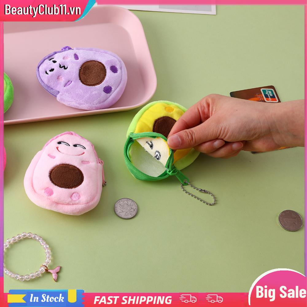 Thời Trang Ví mini Đựng Tiền Xu Hình Trái Bơ Đáng Yêu