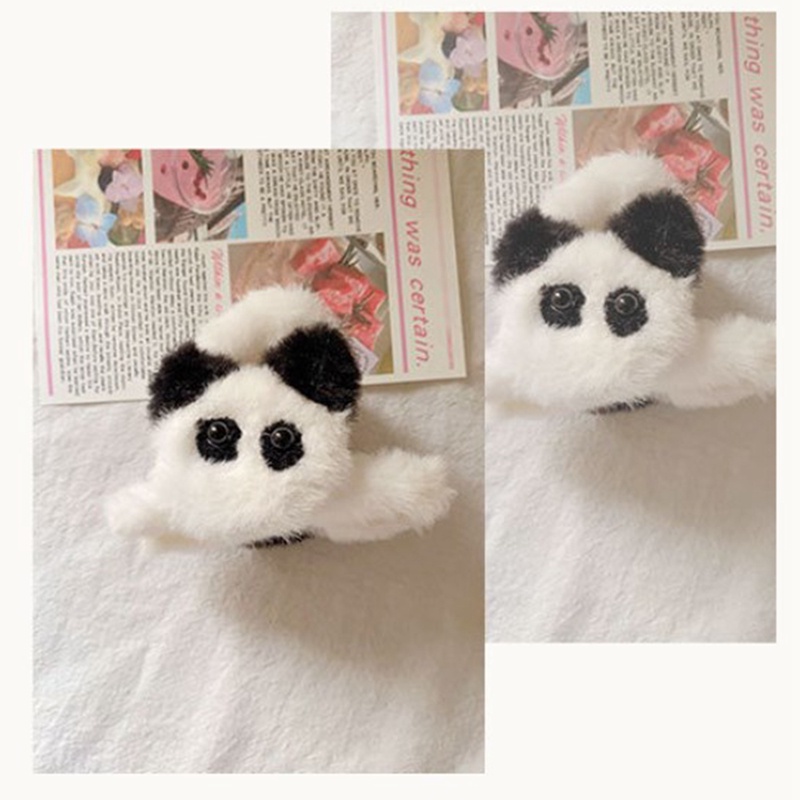 Dễ Thương Kẹp Tóc Hình Thỏ / Gấu Trúc / Cá Mập Nhồi Bông Đáng