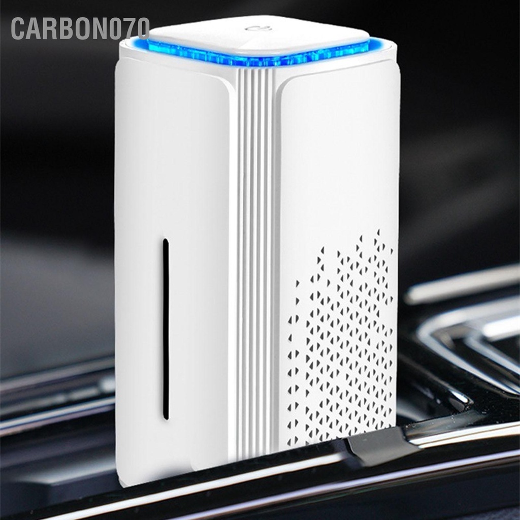 Carbon070 Máy lọc không khí màu trắng ion âm trên ô tô Màn hình ba màn anion nhỏ gọn