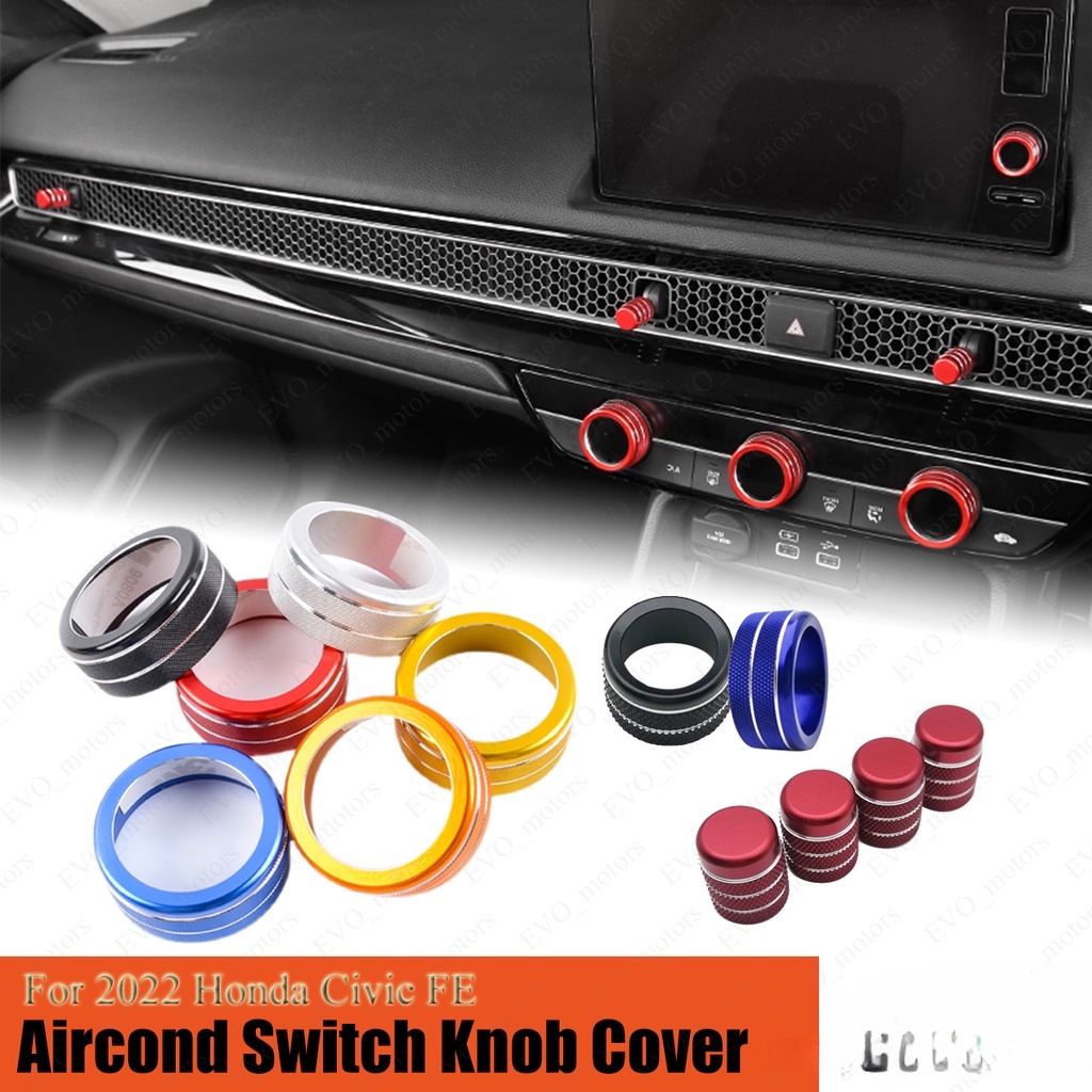 2022-2026 Honda Civic FE Aircond Switch Núm Cover 11th Civic Air Outlet Cover Trim Cap Ring Player S
