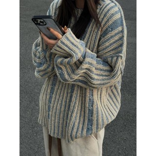  Áo Khoác Sweater Dệt Kim Phong Cách Retro Mỹ Dễ Phối Đồ Thời Trang Thu Đông Cho Nam Và Nữ 
