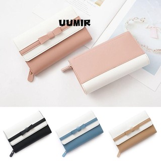 Uumir ví da dài thời trang chất liệu da pu