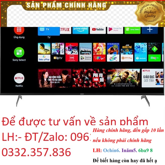 SALE_ Smart Tivi Sony 55 Inch 4K UHD KD-55X86J &lt; Chính hãng BH:24 tháng tại nhà toàn quốc &gt;