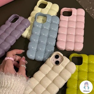 Mùa hè Dopamine Air Cushion Puff Iphone Case Tương thích cho IPhone 17 16 15 14 Pro Max 11 13 Pro Max 12 Pro Max Màu trơn Mặt sau TPU mềm Vỏ điện thoại di động