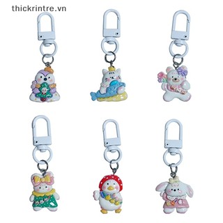 Móc Khóa Hình Vịt Đội Nón Đỏ Đáng Yêu