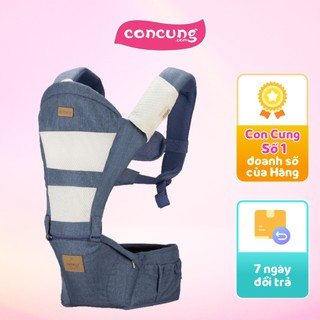 Địu có bệ đỡ BeBéar C11 cho bé - Xanh