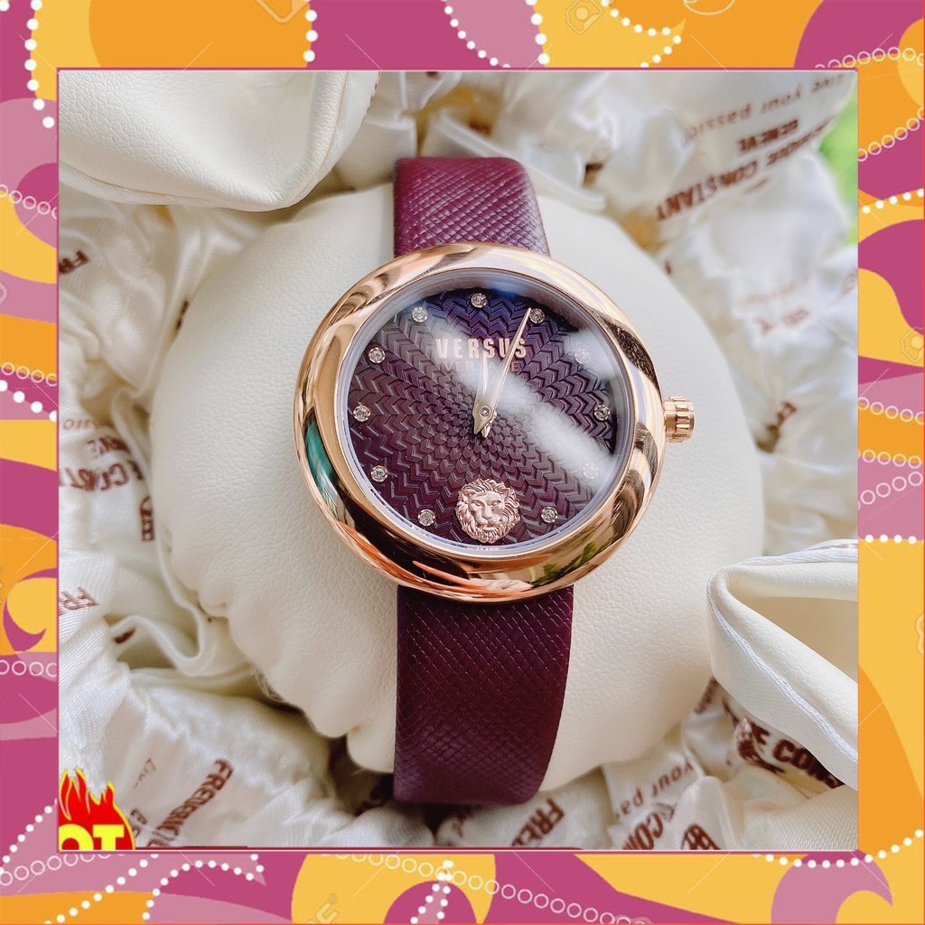 (Fullbox) Đồng hồ nữ chính hãng Versus by Versace  Máy Quartz pin  Mặt kính khoáng cường lực