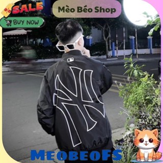 🧧 Áo Khoác Gió Khóa Kéo Zip NY Hàng Mới❤ Áo Bomber Gió Dù 2 Lớp Dày Dặn Dáng Rộng Nam Nữ NVA643