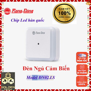 (Chính hãng) Đèn Led ngủ cảm biến ánh sáng nhỏ gọn 0.3W Rạng Đông -Tự sáng khi trời tối -Size 65x65mm -Model: ĐN02.LS