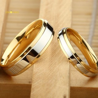 Thời trang nhẫn cưới thép titan đính hôn cho cặp đôi
