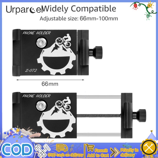 Urparcel Giá Đỡ Điện Thoại Bằng Nhôm Gắn Tay Lái Xe Đạp / Mô Tô
