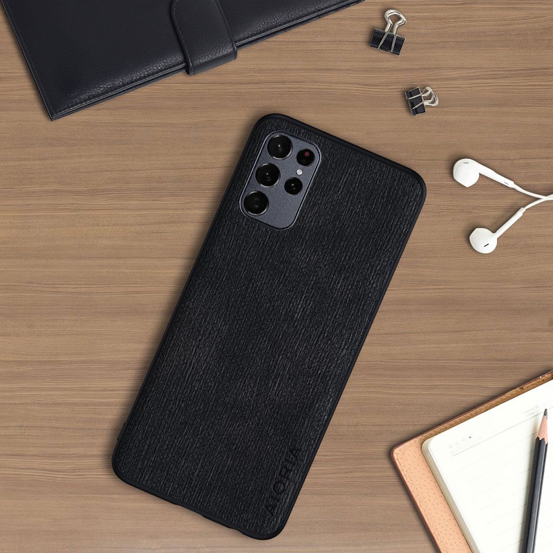 Ốp Bao Da Điện Thoại Họa Tiết Vân Gỗ Cho samsung galaxy s22 plus ultra samsung galaxy s22 ultra Ốp