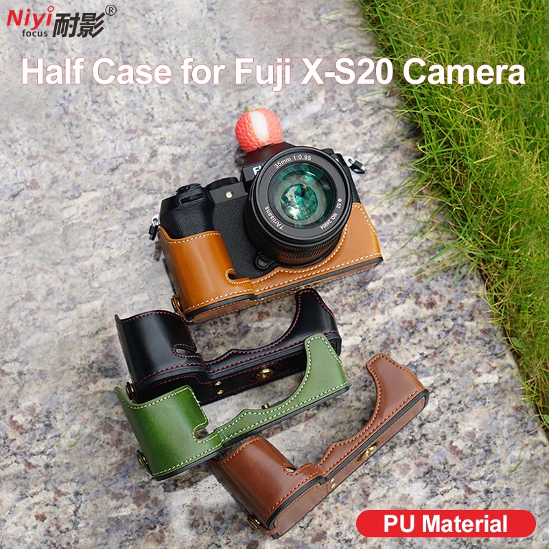 Bao Da pu Không Gương Lật Bảo Vệ camera Cho fuji xs20 xh2 xh2s Ốp