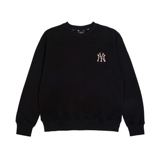 Mlb- áo sweater in logo vintage đơn giản đặc biệt cho cả nam và nữ
