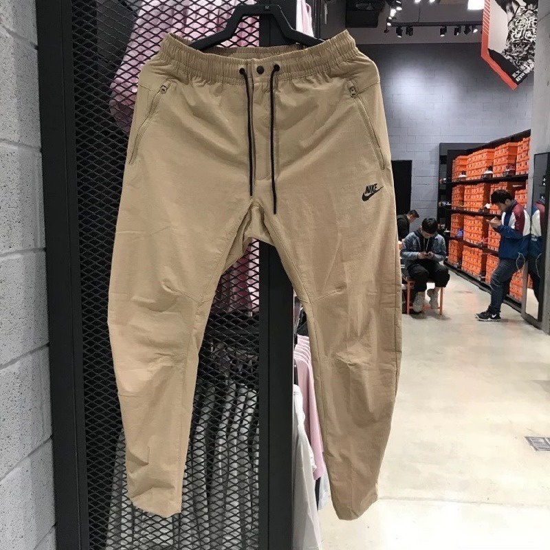 Nike Quần Dài Thể Thao 100% Vải Mỏng Phối Khóa Kéo Phong Cách retro Giản Dị Dành Cho Nam 927987