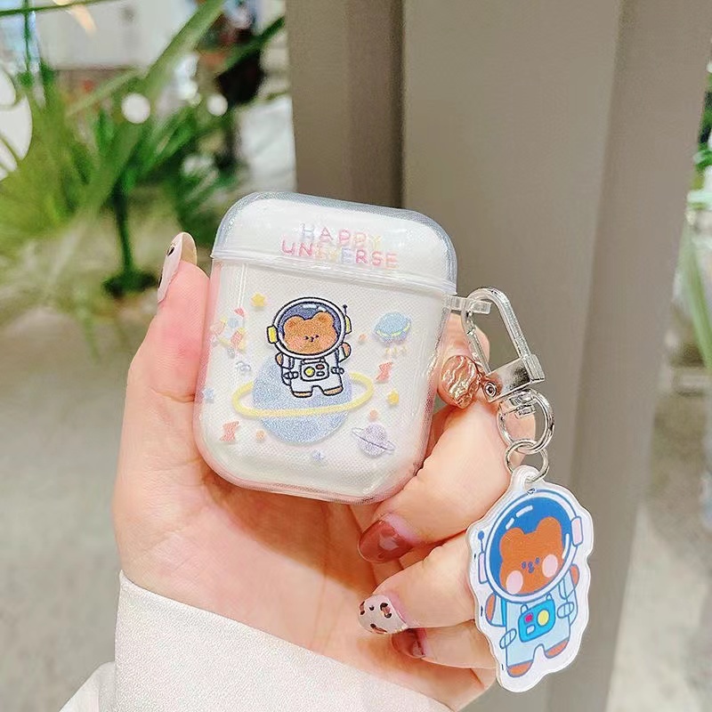 Vỏ Bảo Vệ Hộp Sạc Tai Nghe inpods 12 i12 Họa Tiết Hoạt Hình Dễ Thương Ốp