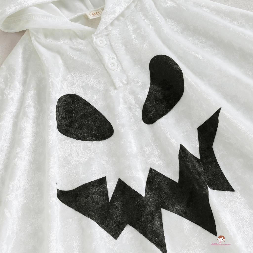 Áo Choàng Hóa Trang Ma Dễ Thương Cho Bé 2-7 Tuổi Dịp halloween