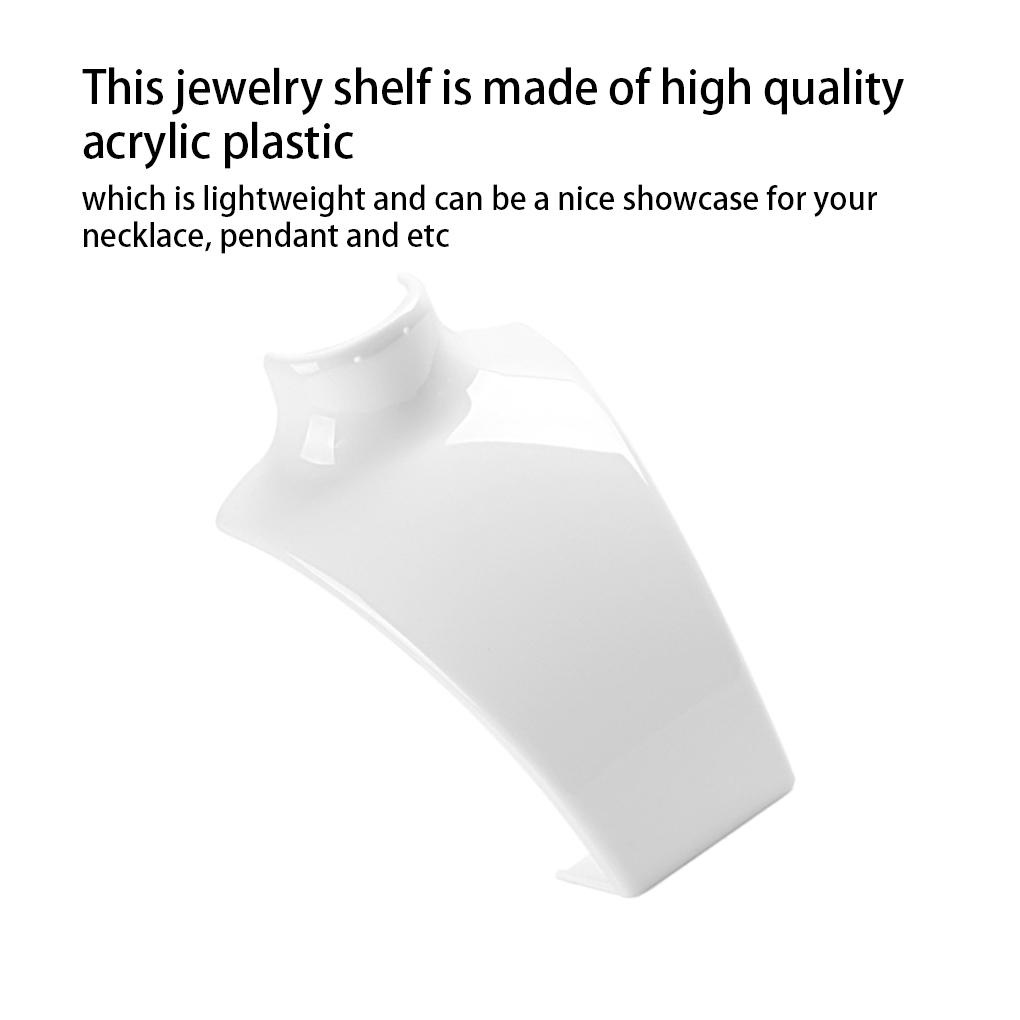 Giá đỡ trưng bày trang sức bằng nhựa hình ma nơ canh mô hình thời trang vòng cổ hình nộm mặt dây chuyền bông tai hiển thị đứng