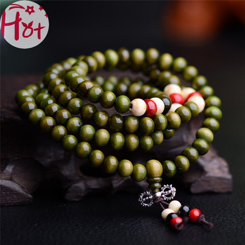 Jr Chuỗi 108 Hạt Đeo Tay 8mm Phong Cách Phật Giáo