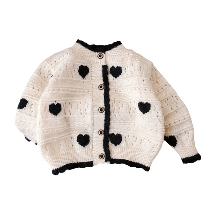 Áo Khoác cardigan Len Phong Cách Hàn Quốc Thời Trang Thu Xuân Dành Cho Bé Gái 2023