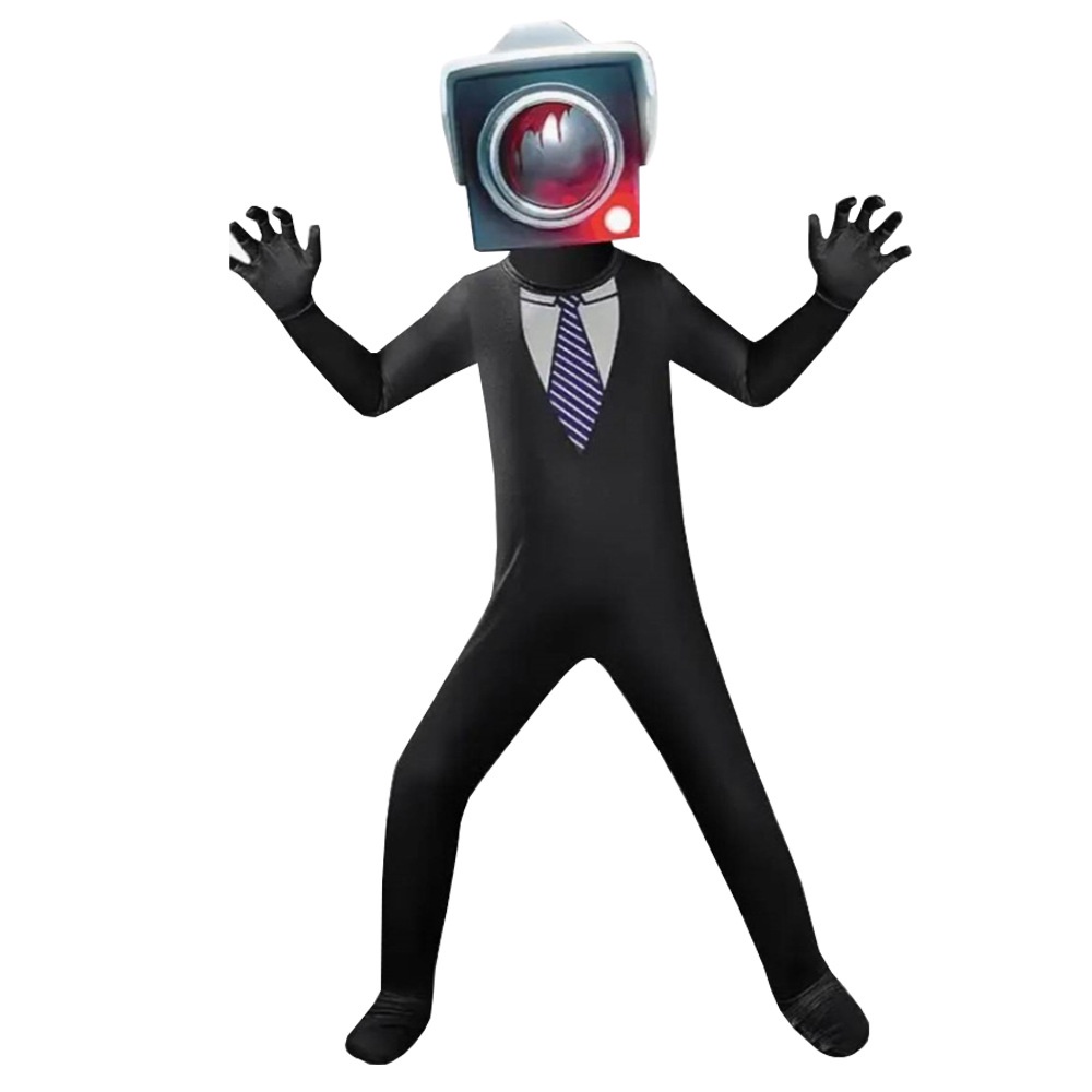 Skibidi Bộ Áo Liền Quần Hóa Trang Nhân Vật Phim toilet Cho Bé