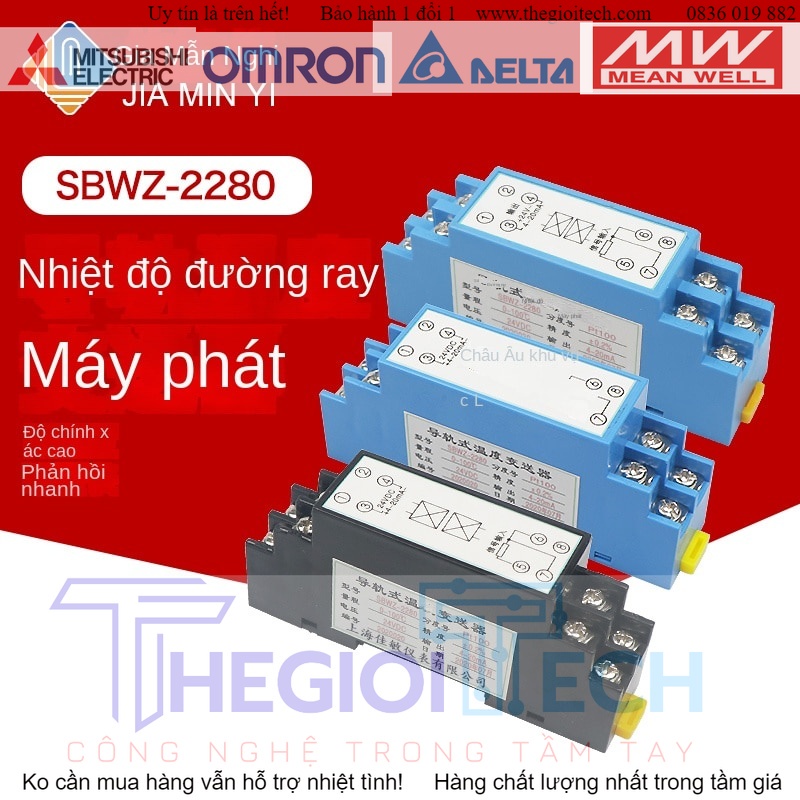 SBWZ-2280 Bộ Phát Nhiệt Độ PT100 Bạch Kim Chịu Nhiệt Tích Hợp Cách Ly Loại K Mô Đun 4-20ma