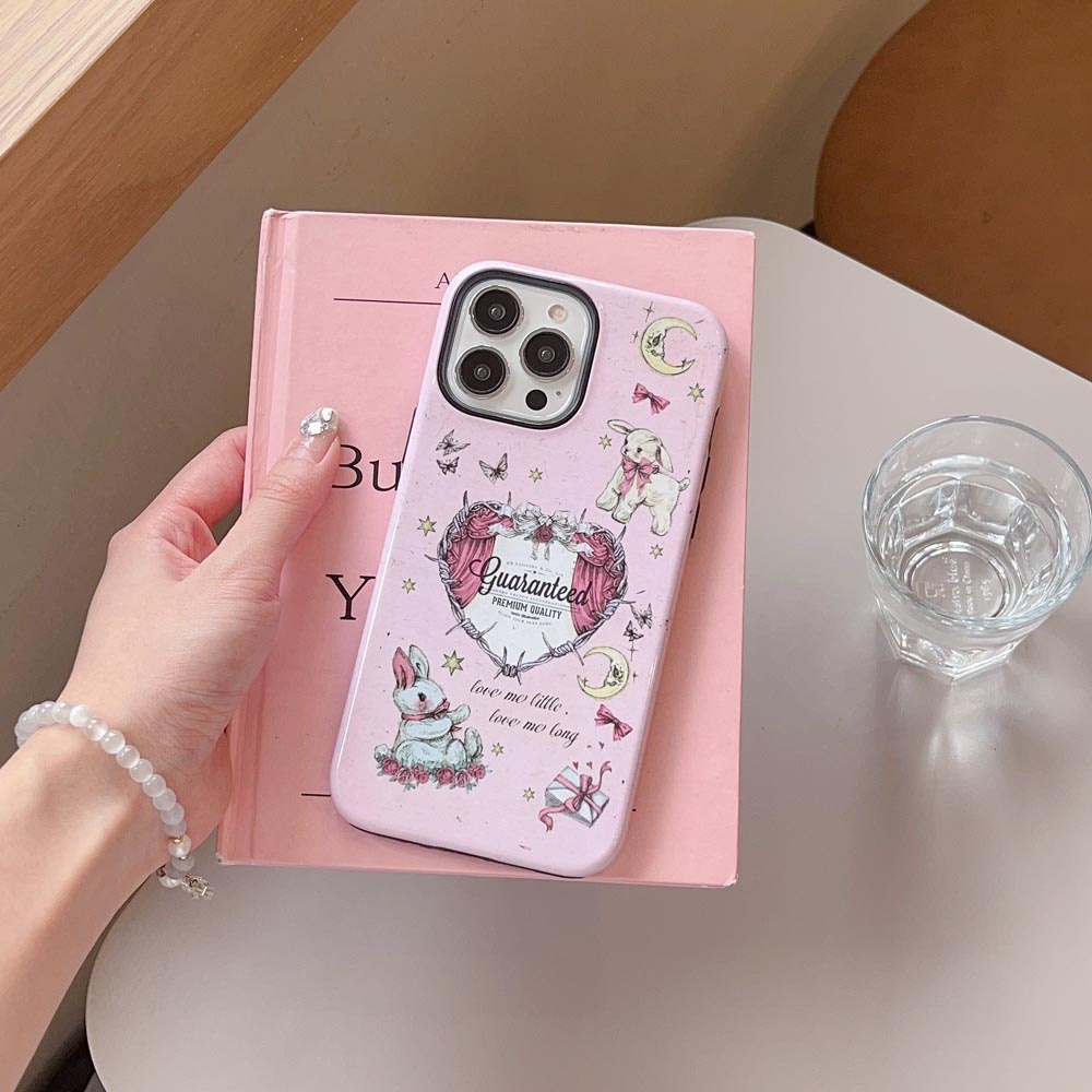 Vỏ Bao Da Điện Thoại Cứng Hình Thỏ Bông Cho iphone 11 12 12pro 12promax 13 13pro 13promax 14 14pro 14promax Ốp