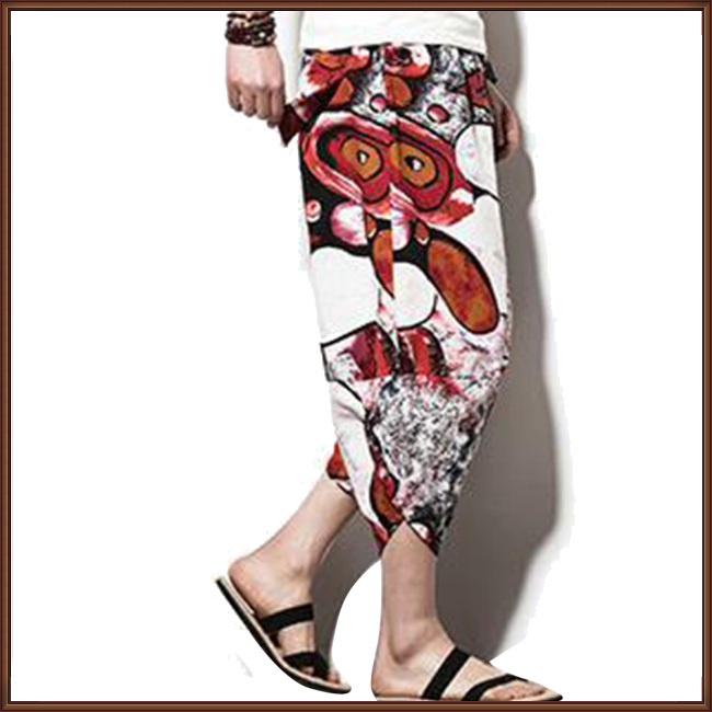 Jaz Quần harem cotton Lanh Mùa Hè Dáng Rộng Kích Thước m-5xl Cho Nam Giới