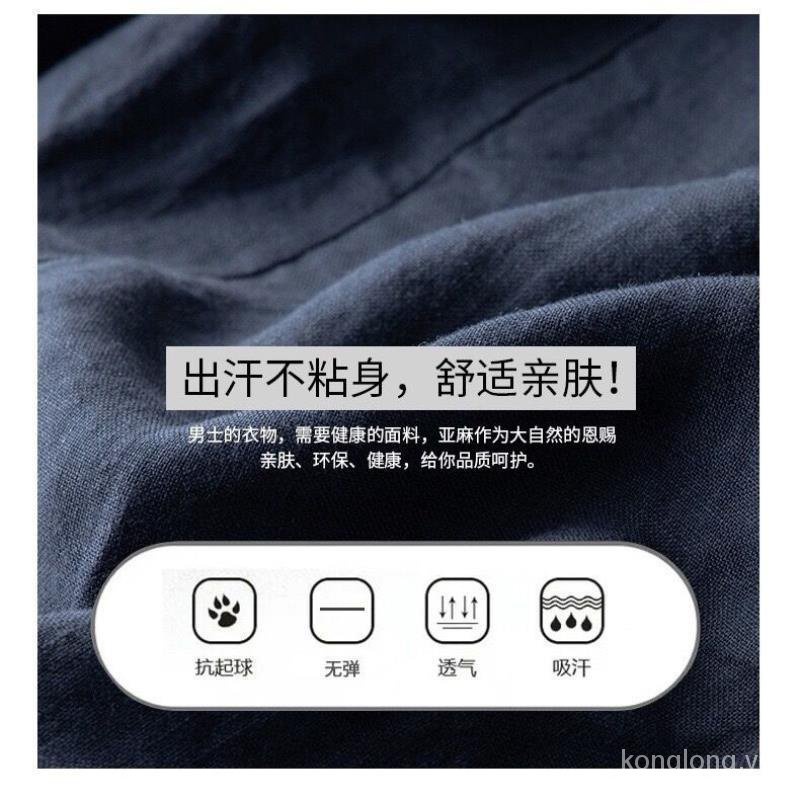 Áo Khoác cotton linen Mỏng Dáng Rộng Thời Trang Xuân Thu Cho Nam