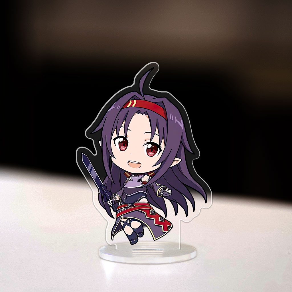 Mô hình đứng Standee Sword Art Online anime manga nhân vật Kirito Yuuki Asuna trang trí decor góc học tập bàn làm việc