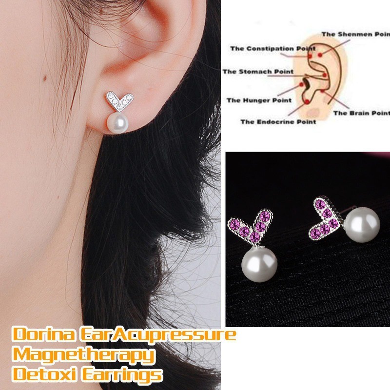 Khuyên Tai Nam Châm Châm Châm Bấm Huyệt Giảm Cân