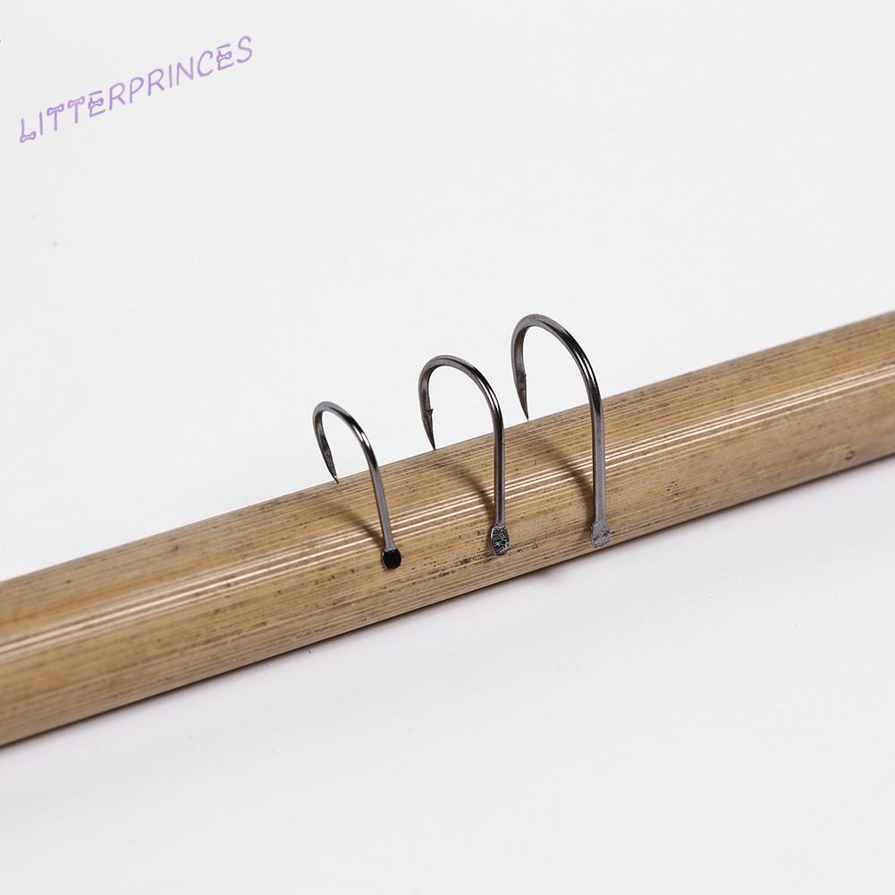 Hộp 100 Lưỡi Câu Cá Màu Đen Bằng Thép