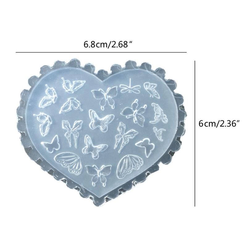 California Khuôn silicone Dập Nổi Hình Bướm 3d Trang Trí Móng Tay Nghệ Thuật