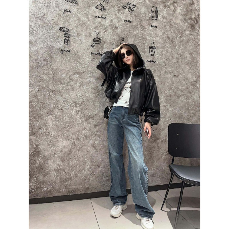 QuầN denim denim In Chữ Cá TíNh