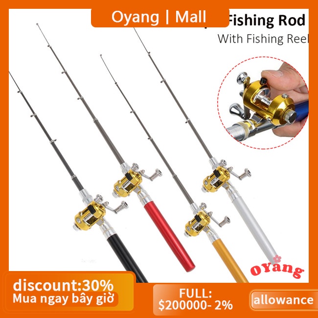 Oyang Cần Câu Cá mini Hình Cây Bút Siêu Nhẹ Dài 1m